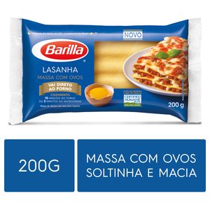 Massa p/ Lasanha c/ Ovos Barilla Direto ao Forno 200g