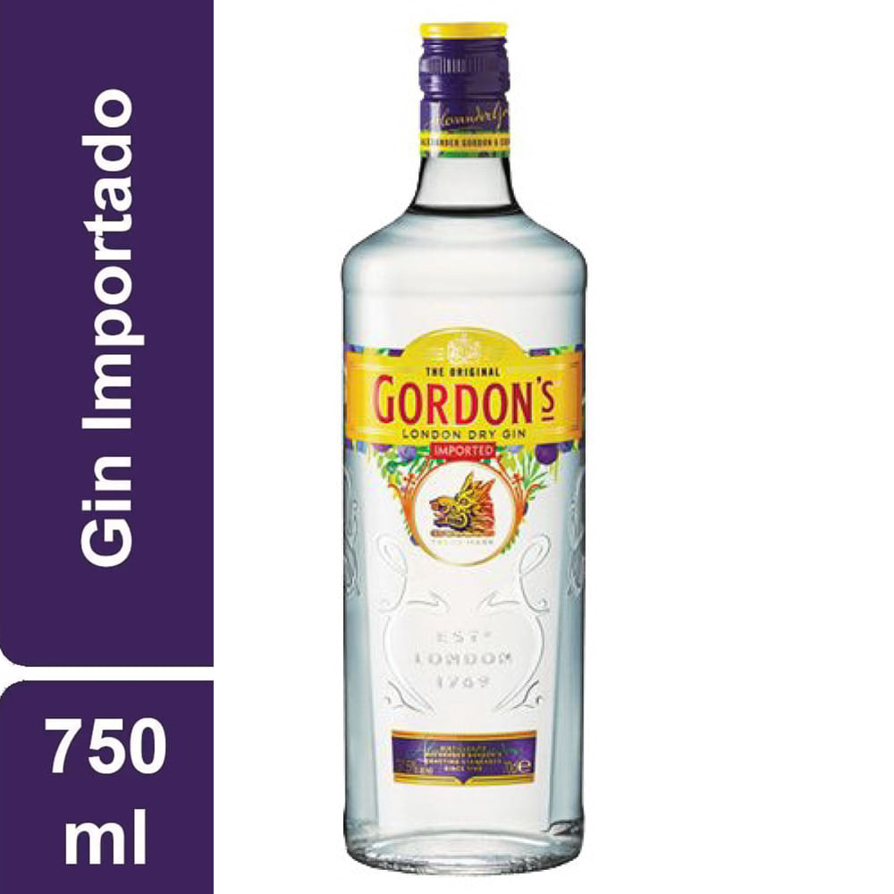 Gin Gordons London Dry 750ml | Bretas Supermercado