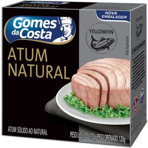 Atum Sólido Gomes da Costa ao Natural Caixa 170g