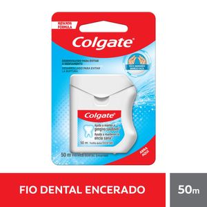 Fio Dental Encerado Colgate Cartela 50 metros