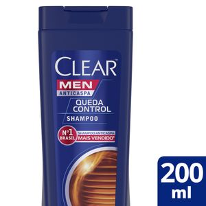 Shampoo Clear Anticaspa Clear Men Queda Control 200ml