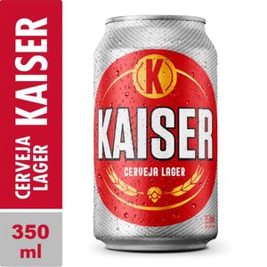 Cerveja Kaiser Lager Lata 350ml
