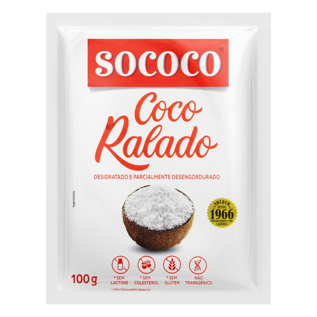 Coco Ralado Sococo 100g | Bretas Supermercado