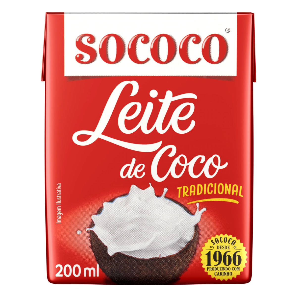 Leite de Coco Sococo Tetra Pak 200ml | Bretas Supermercado