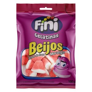 Bala Fini Beijos Morango 100g