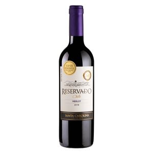 Vinho Chileno Santa Carolina Reservado Merlot Tinto 750ml