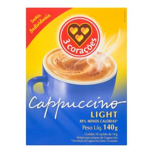 Cappuccino 3 Corações Light 140g