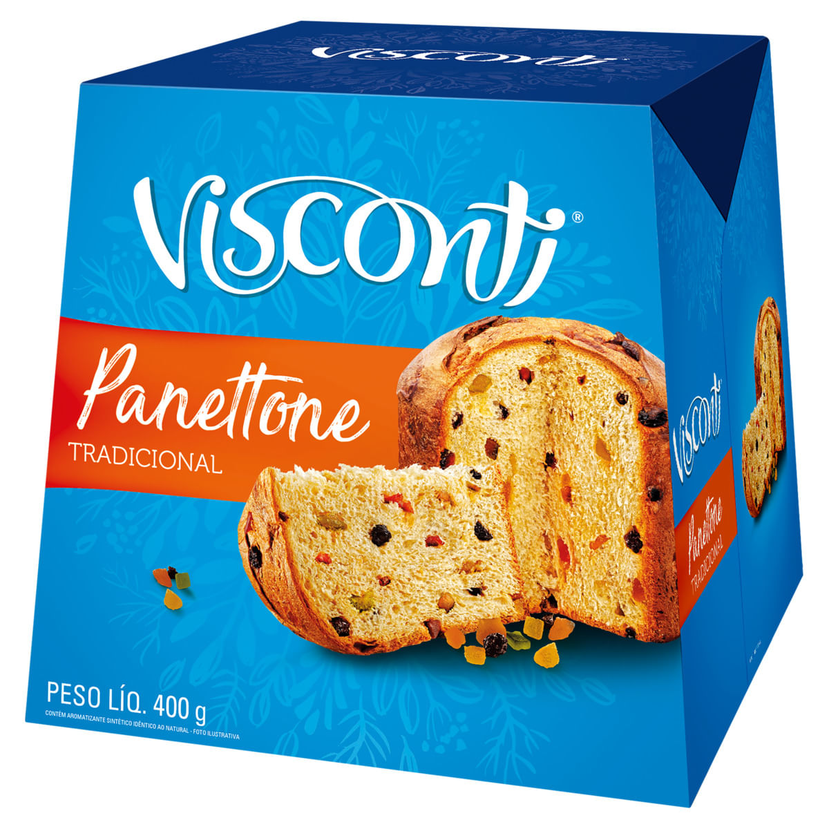 Panettoneページ Caixa para Panettone 500g - Azul - Facility Print Soluções Gráficas