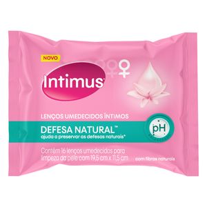 Lenço Umedecido Intimus Feminino Desfesas Naturais c/16 Unid