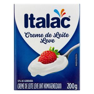 Creme de Leite Leve Italac Tetra Pak 200g