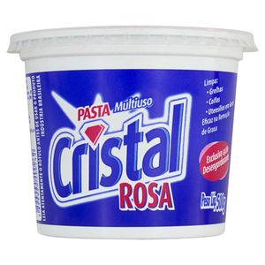 Pasta Cristal Multiuso Rosa Pote 500g