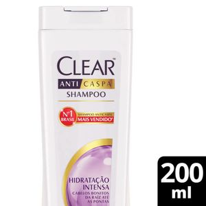 Shampoo Clear Women Anticaspa Hidratação Intensa Frasco 200ml