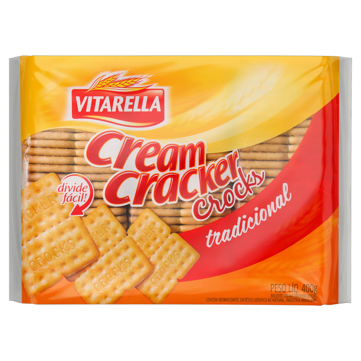 Biscoito Cream Cracker Vitarella Crocks 400g | Bretas Supermercado