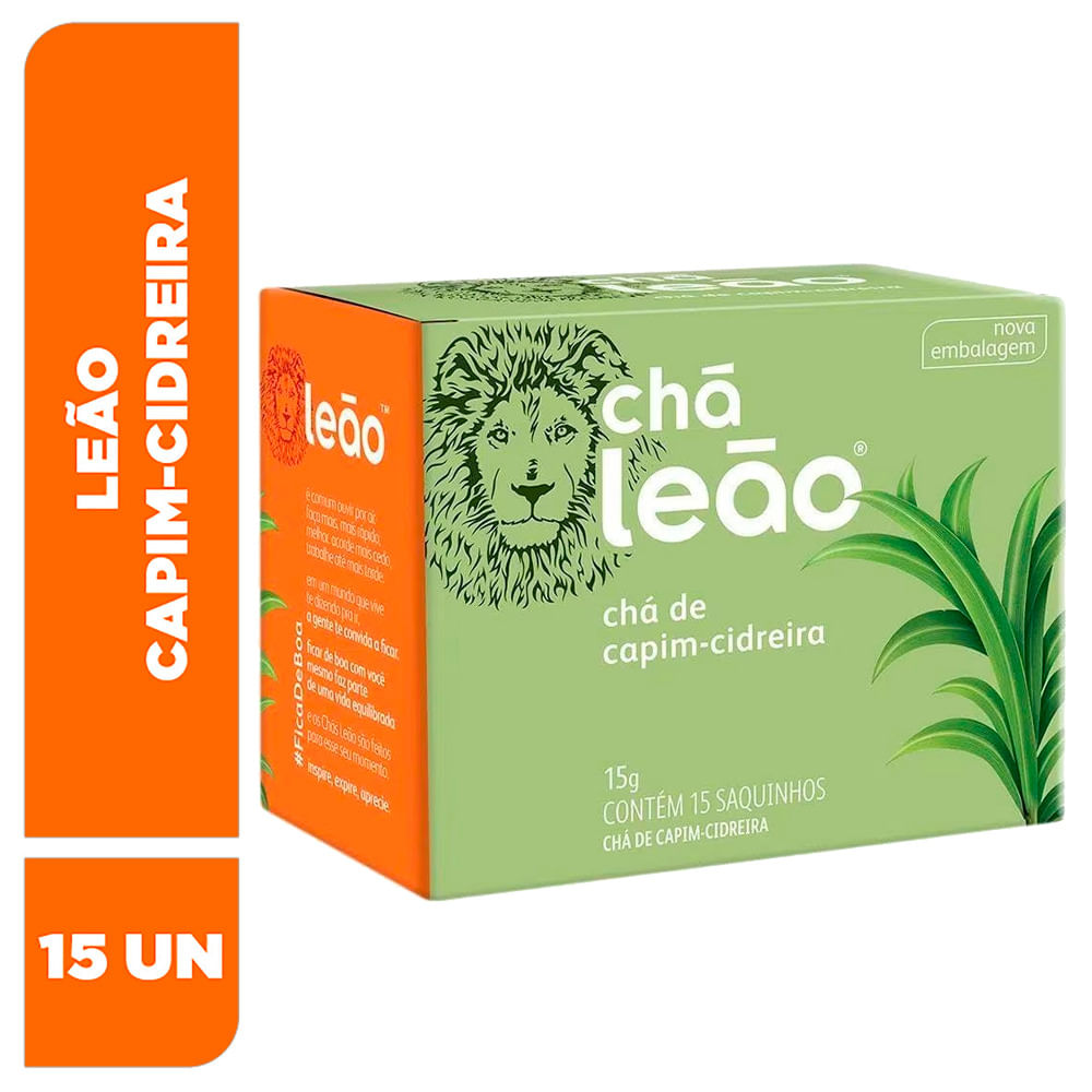 Ch Capim Cidreira Ch Le o Caixa 15g c 15 Unid Ch Bretas