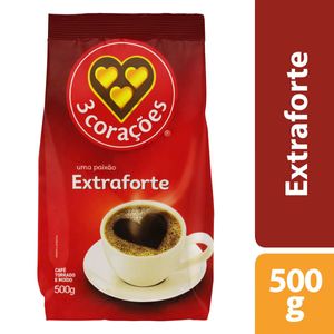 Café Torrado e Moído Extraforte 3 Corações Pacote 500g