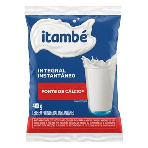 Leite em Pó Itambé Integral Instantâneo Pacote 400g