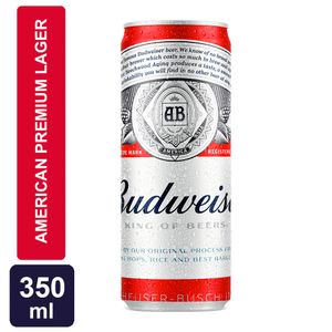 Cerveja Budweiser Sleek Lata 350ml
