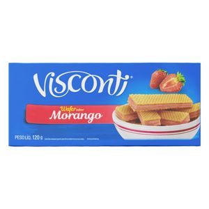 Biscoito Wafer Visconti Morango 120g