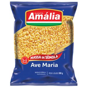 Macarrão Ave Maria Santa Amália Sêmola Pacote 500g