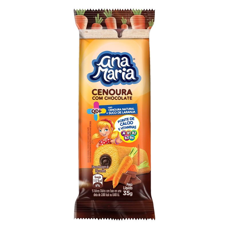 Bolo Ana Maria Chocolate Com Baunilha 35g