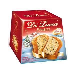 Panettone Di Lucca Tradicional Frutas Cristalizadas 400g