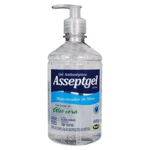 Álcool em Gel Asseptgel p/ Mãos 70 INPM 420g