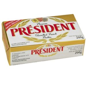 Manteiga Président Tablete s/ Sal 200g