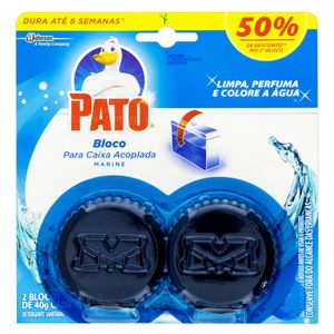 Detergente Sanitário Pato Bloco 40g c/ 2 Unid 50% de Desconto no 2° Bloco