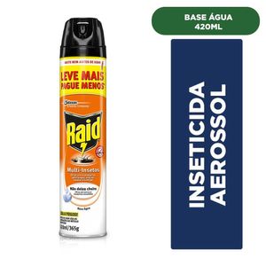 Inseticida Aerossol Raid Multi-insetos Base Água 420ml Leve + Pague -