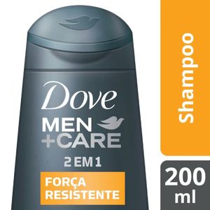 Shampoo Dove Men+Care 2 em 1 Força Resistente Frasco 200ml