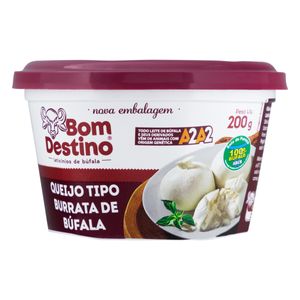 Queijo Burrata de Búfala Bom Destino Creme 200g