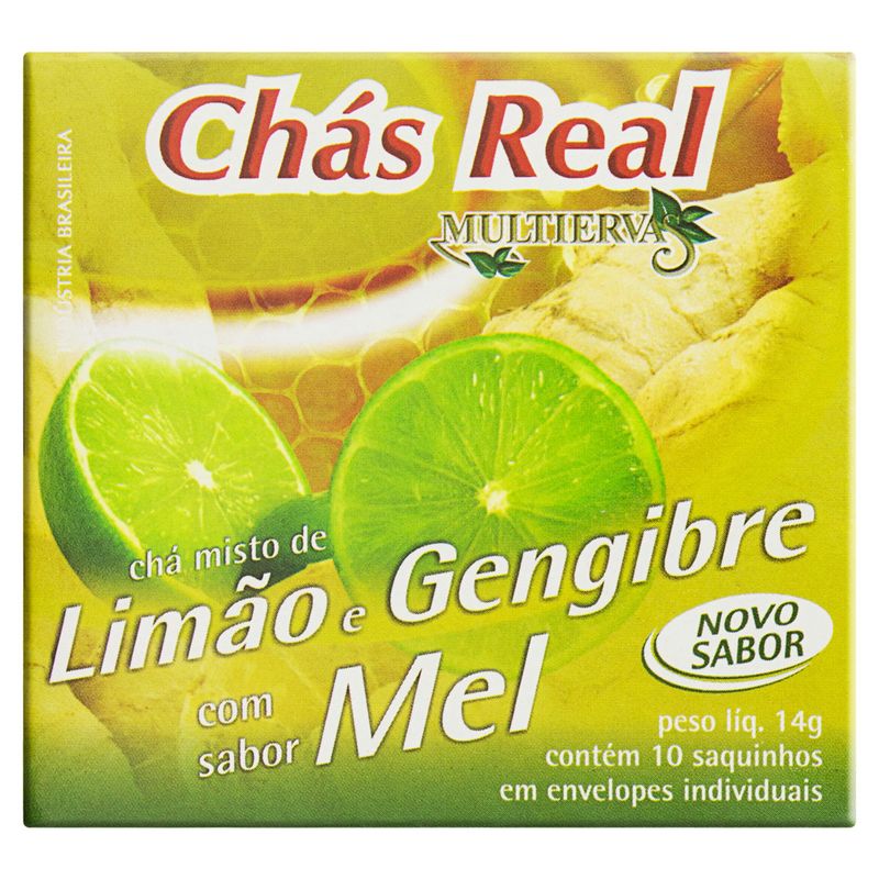 Ch Multiervas Lim o Gengibre e Mel 14g Ch Bretas