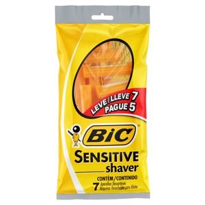 Aparelho para Barbear Bic Sensitive Shaver Leve 7 Pague 5 Unid