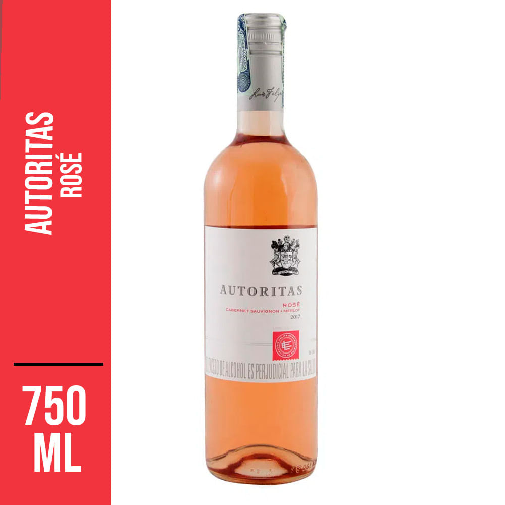 Vinho Chileno Autoritas Rose 750ml | Bretas Supermercado