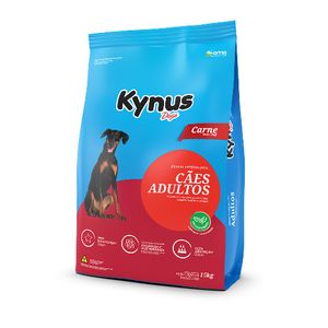 Ração Kynus p/ Cães Adultos Carne Pacote 15Kg