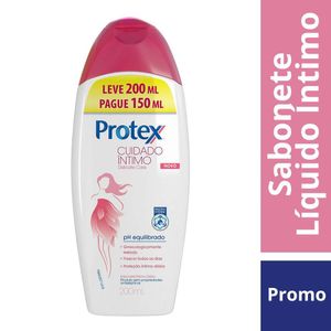 Sabonete Íntimo Protex Delicate Care Leve 200ml Pague 150ml