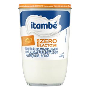 Requeijão Cremoso Itambé Nolac Light Zero Lactose Copo 200g