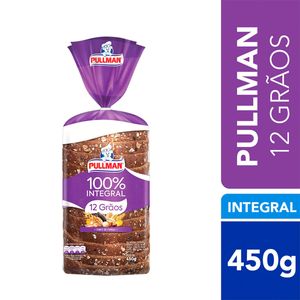 Pão Pullman 12 Grãos 100% Integral 450g