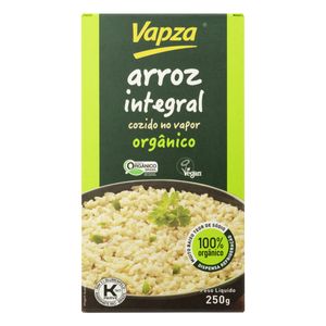 Arroz Integral Orgânico Cozido no Vapor Vapza Caixa 250g