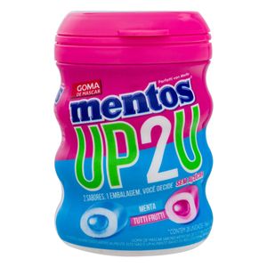 Goma de Mascar Mentos Up2U Menta e Tutti Frutti 56g