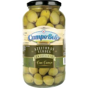 Azeitona Verde Campo Belo Inteiras Vidro 500g