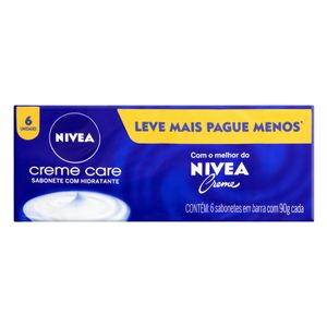 Sabonete Nivea Creme Care Leve 6 Pague 5 90g Cada