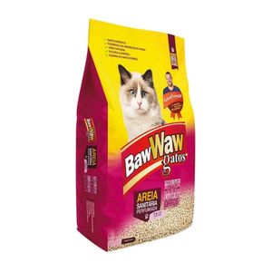 Areia Sanitária p/ Gatos Baw Waw Perfumada 4Kg