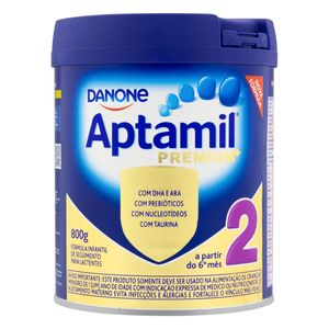 Fórmula Infantil p/ Lactentes Aptamil Premium 2 Lata 800g