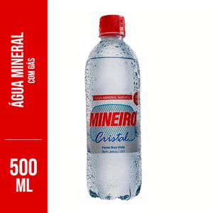 Água Mineral Mineiro c/ Gás 500ml