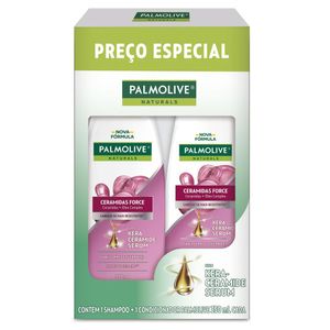 Kit Shampoo + Condicionador Palmolive Naturals Ceramidas Force 350ml Cada