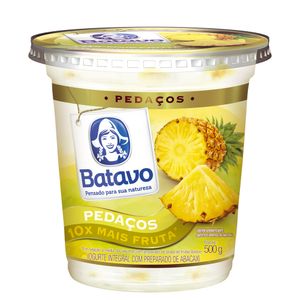 Iogurte Integral Batavo Pedaços Abacaxi Pote 450g