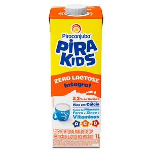 Leite Uht Pirakids Crescer Integral Zero Lactose 1l