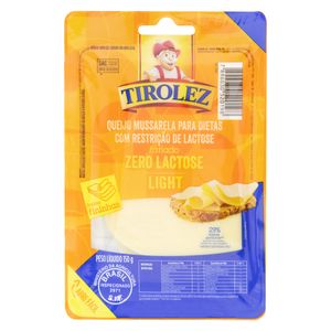Queijo Mussarela Tirolez Fatiado Light Zero Lactose 150g