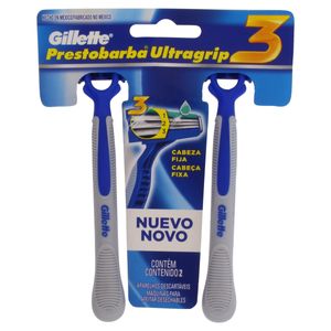 Aparelho para Barbear Gillette Prestobarba3 Ultragrip com 2 Unid